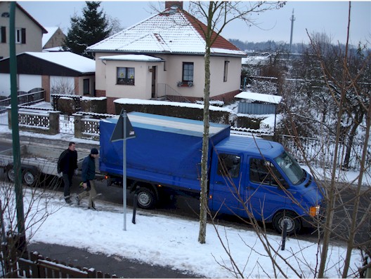 Weihnachtsbaumfeuer - Abholung der Weihnachtsbäume
