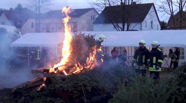 Abholung der Weihnachtsbäume 2012 Karte