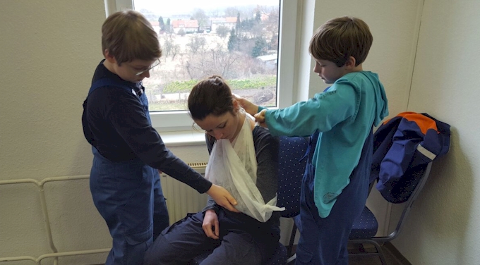 Sanitätsausbildung der Jugendfeuerwehr 2016